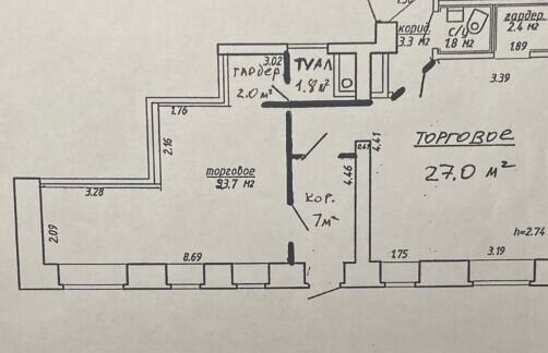 Торговое помещение в самом центре Минска Раковское Предместье (68,7 м2)
