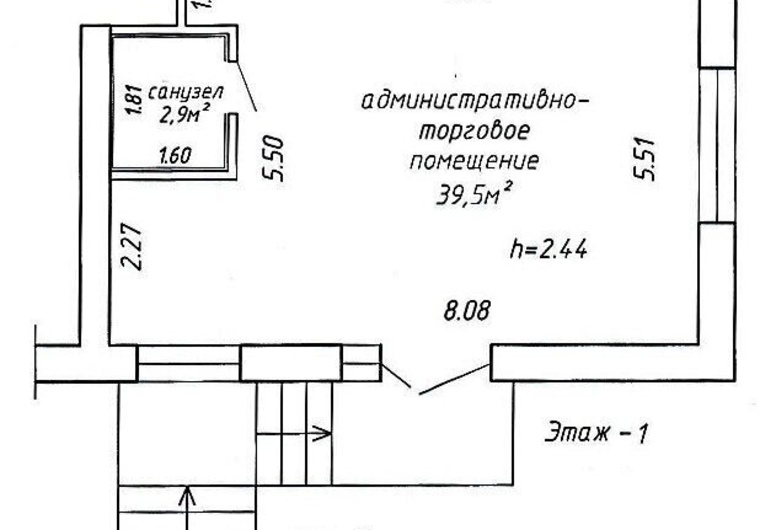 Торговое помещение, г. Минск, Белинского 15 (42,4 м2)
