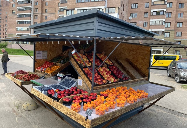 Продаётся два прибыльных павильона по продаже овощей и фруктов, возможна продажа в кредит.