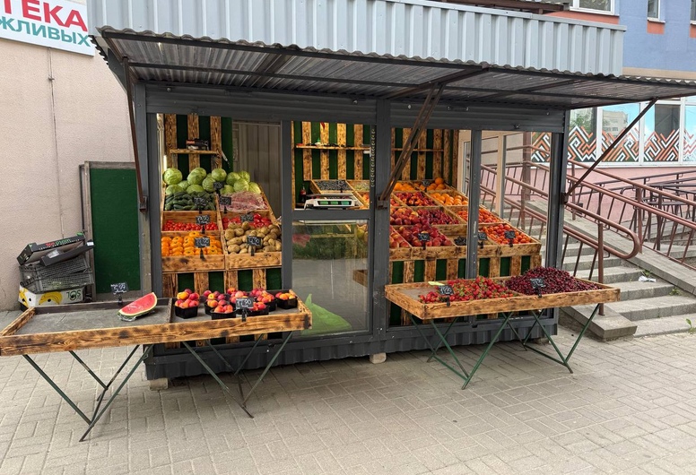 Продаётся два прибыльных павильона по продаже овощей и фруктов, возможна продажа в кредит.